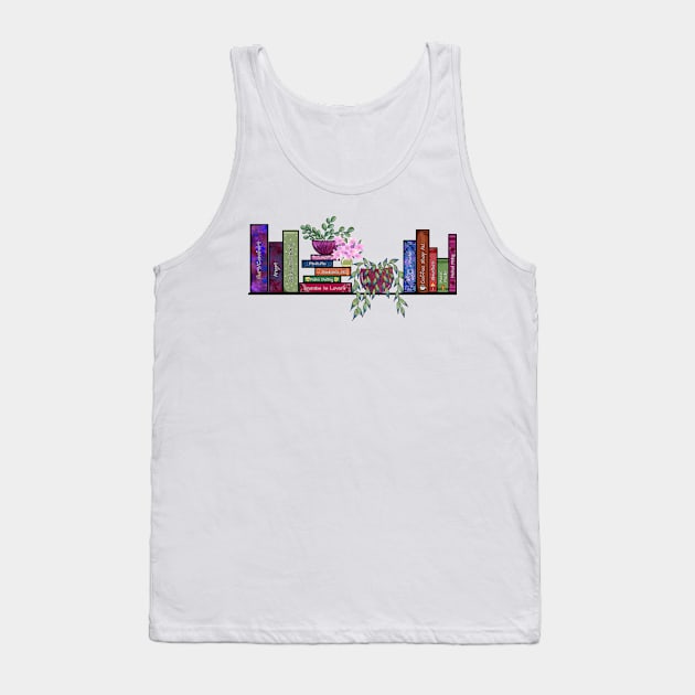 Fanfic Bookshelf Tank Top by TheHermitCrab